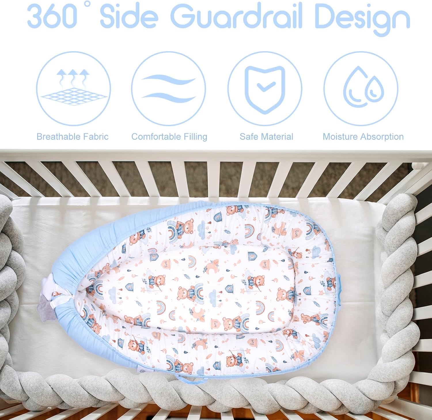 Thumbnail 2 de YGJT Baby Nest Pod 0–12 months baby lounger