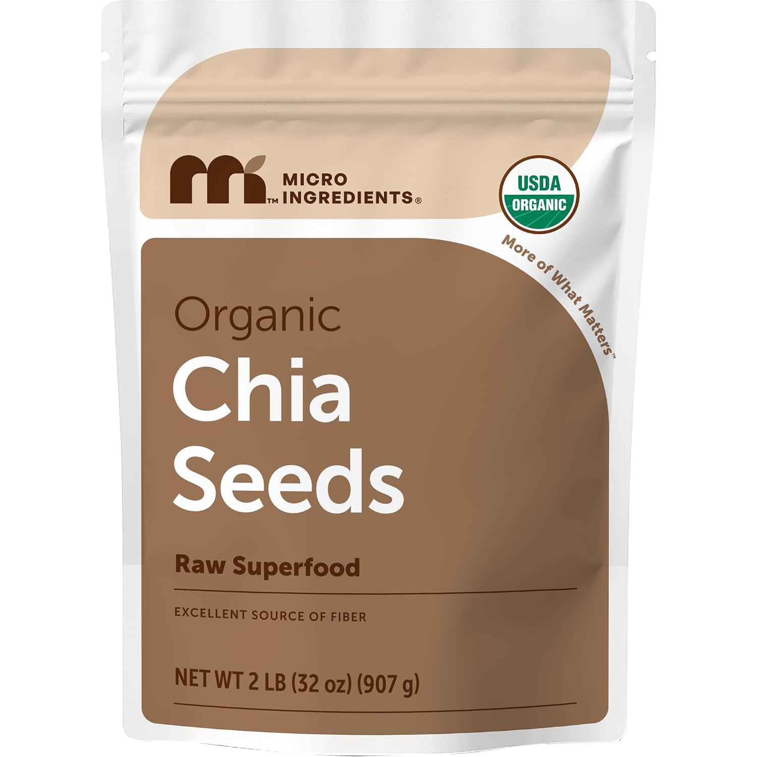 Detalle de Micro Ingredients Organic Chia Seeds 2 lb