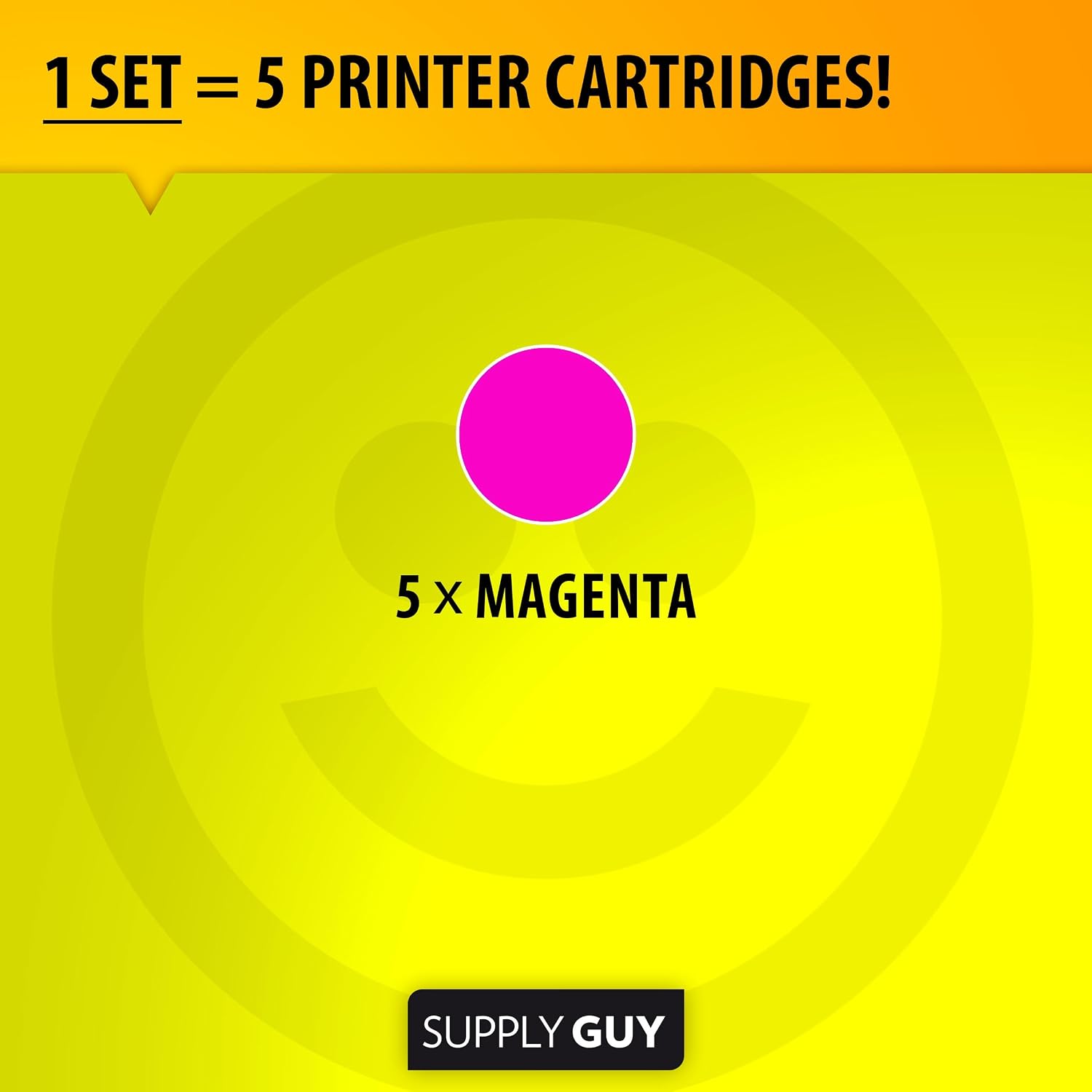 Detalle de Supply Guy 581XXL Magenta Ink Cartridges Multipack for Canon CLI-581 XXL (5 x 12.5ml)