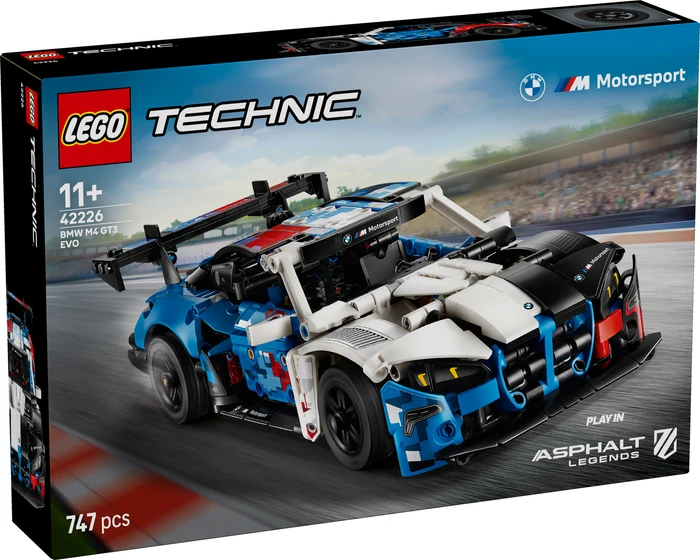Detalle de LEGO Technic BMW M4 GT3 EVO Rennwagen 42226 – Detailverliebte Technik zum Zusammenbauen