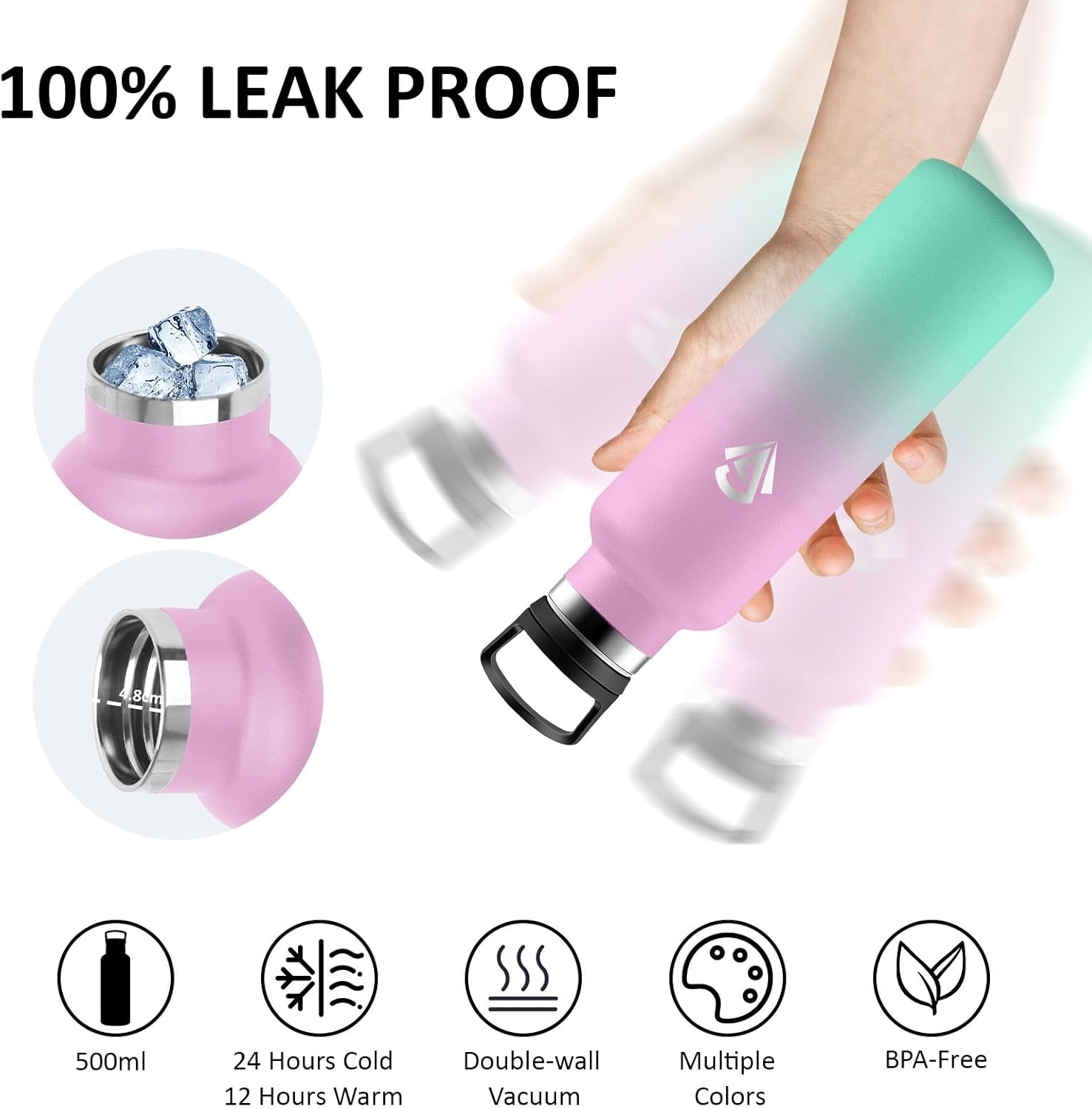 Thumbnail 3 de Botella Agua Acero Inoxidable 500 ml