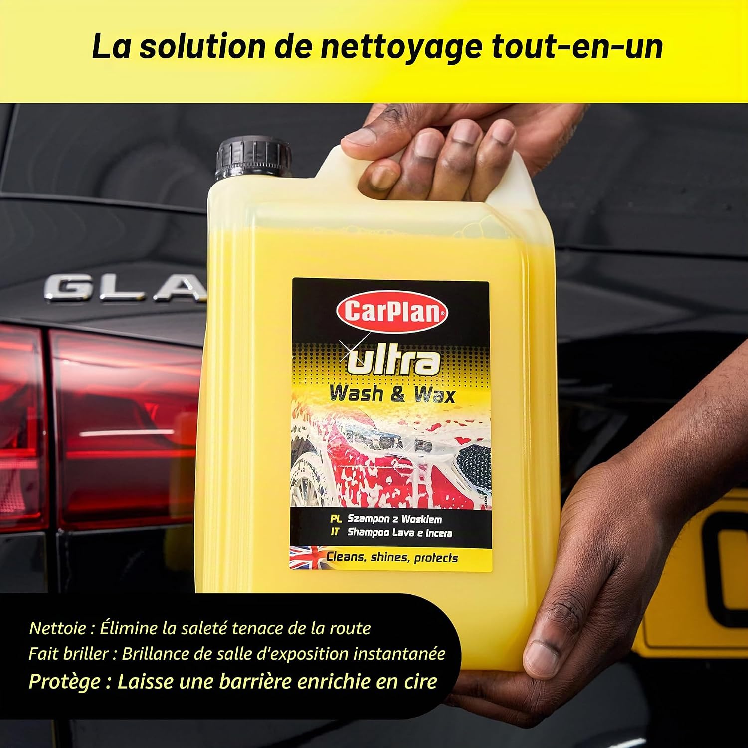 Thumbnail 4 de CarPlan Ultra Wash and Wax 5L – Shampooing voiture pH neutre avec cire, nettoyage sans traces