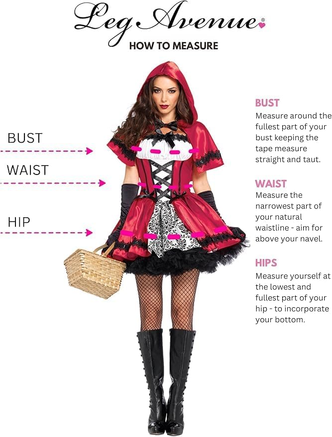 Thumbnail 6 de Leg Avenue UA85230 Women's Gothic Riding Hood Costume, 2-Piece Satin and Brocade