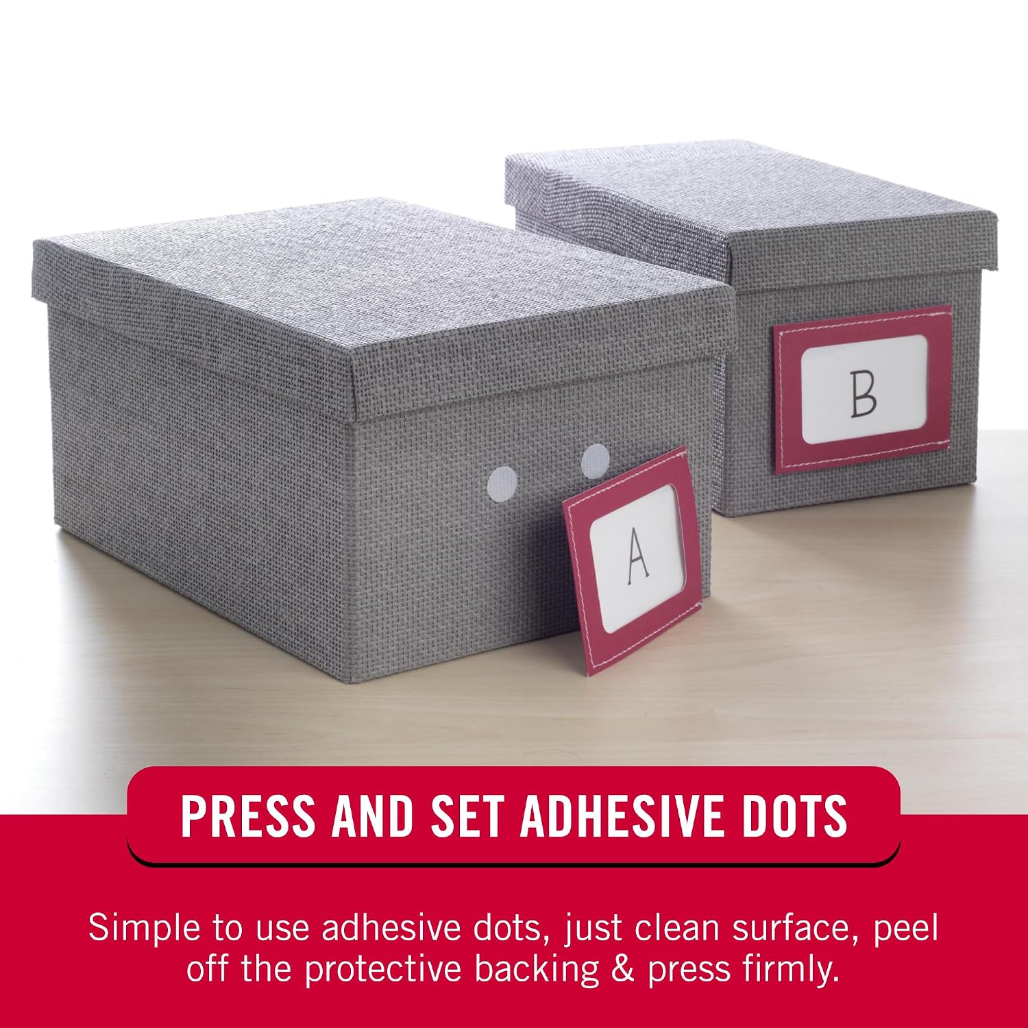 Detalle de VELCRO Brand Dots with Adhesive, White, Small 1/2 in Circles (250 Pack)