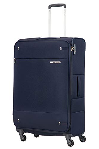 Detalle de Samsonite Base Boost 78 cm Groß: Leichtes, erweiterbares Weichgepäck mit TSA-Schloss in Navy Blue