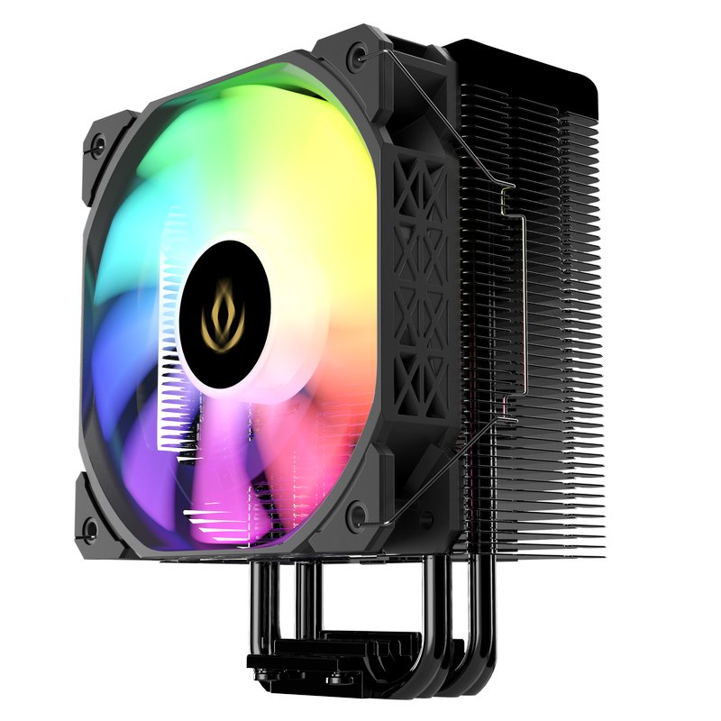 Detalle de Forgeon Solarian Cooler 4Pipes 120mm ARGB negro 🖥