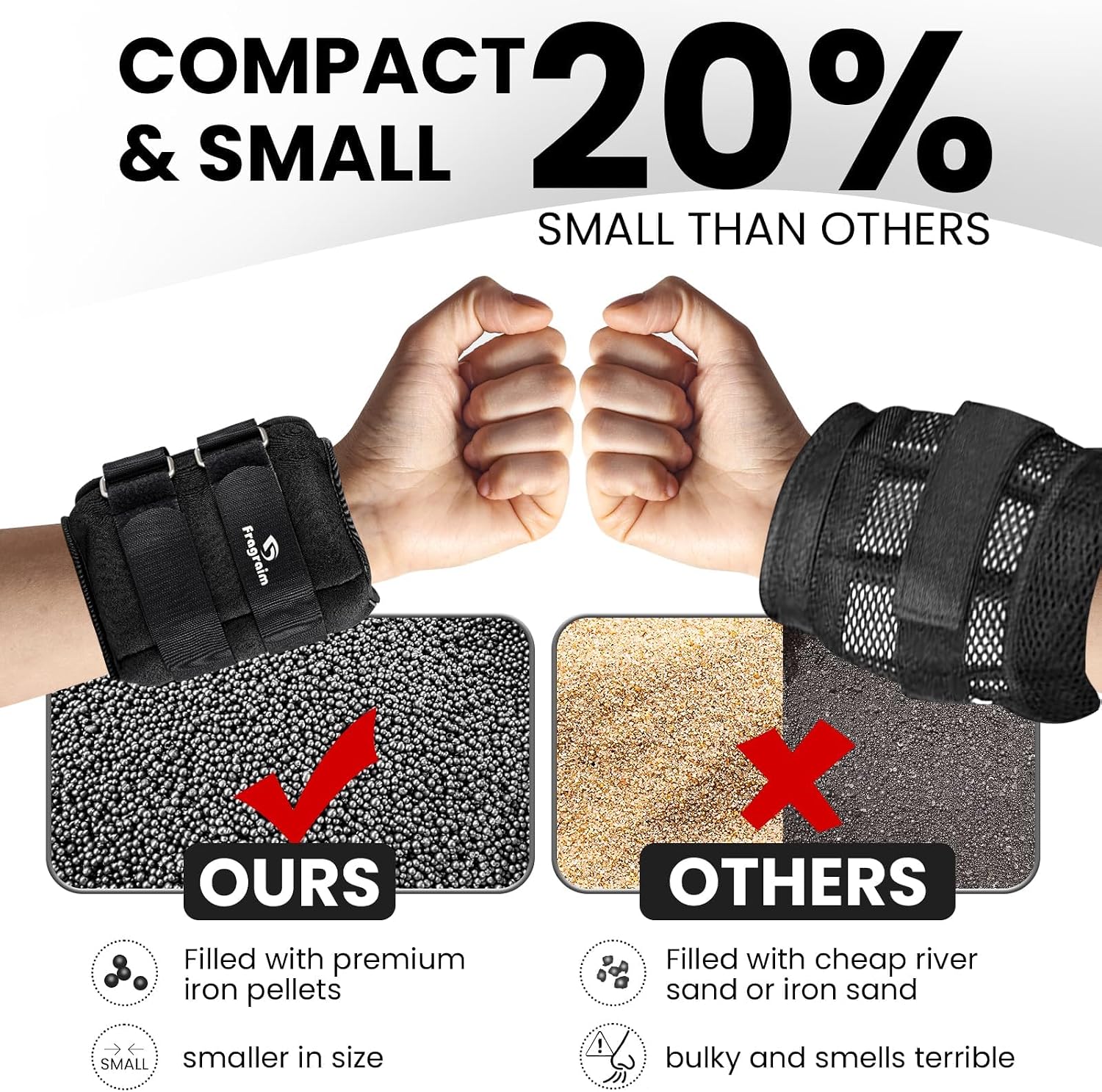 Detalle de Ankle Weights for Women, Men, and Kids – Adjustable 0.5–20 lbs Pair for Strength Training
