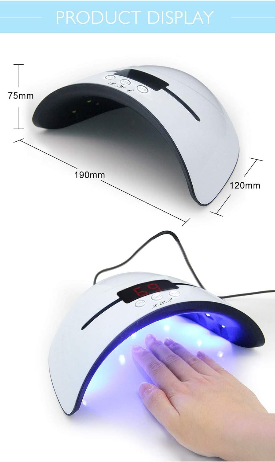 Thumbnail 3 de LED UV Nail Lamp 3-timer LED Nail Dryer 💅