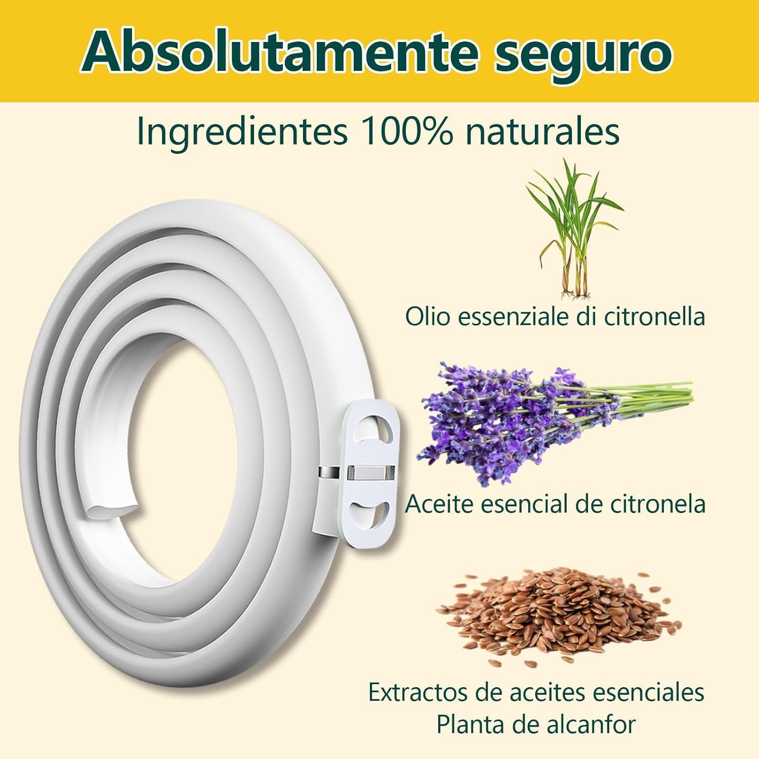 Detalle de Collar Antiparasitario para Perros Asticers (65 cm) – Protección de pulgas y garrapatas hasta 24 meses