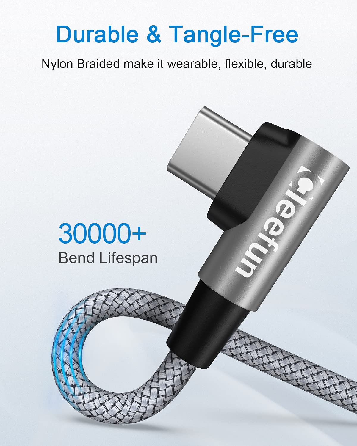 Thumbnail 5 de CLEEFUN Right Angle USB C Cable 5m