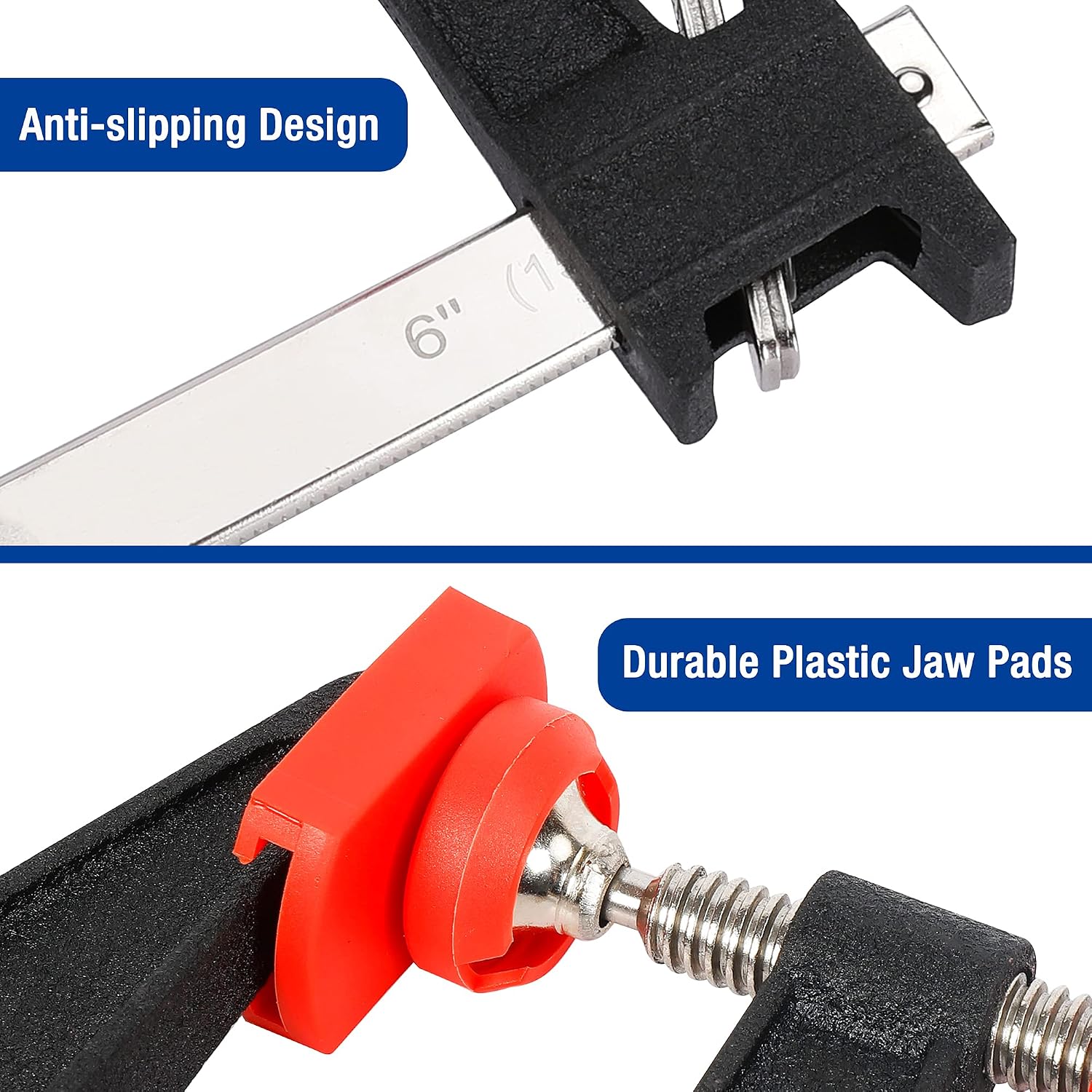 Detalle de WORKPRO 300 mm Bar Clamps Set 2-Pack