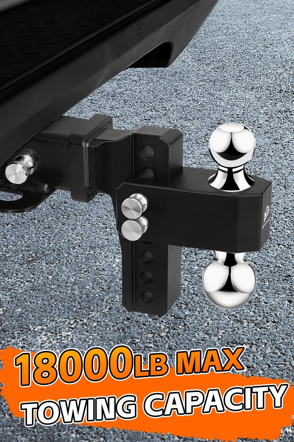 Detalle 2 de METOWARE Adjustable Trailer Hitch 18000 lbs 🚚