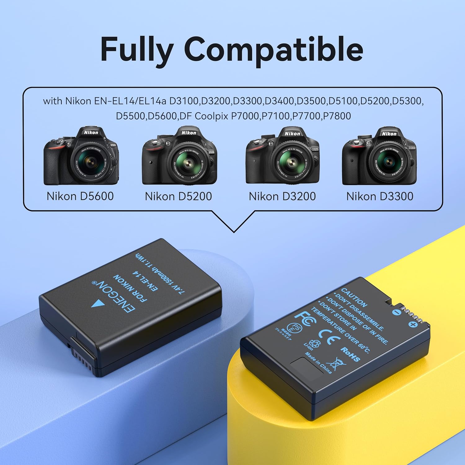 Detalle 2 de EN-EL14/EL14a batteria 1500 mAh