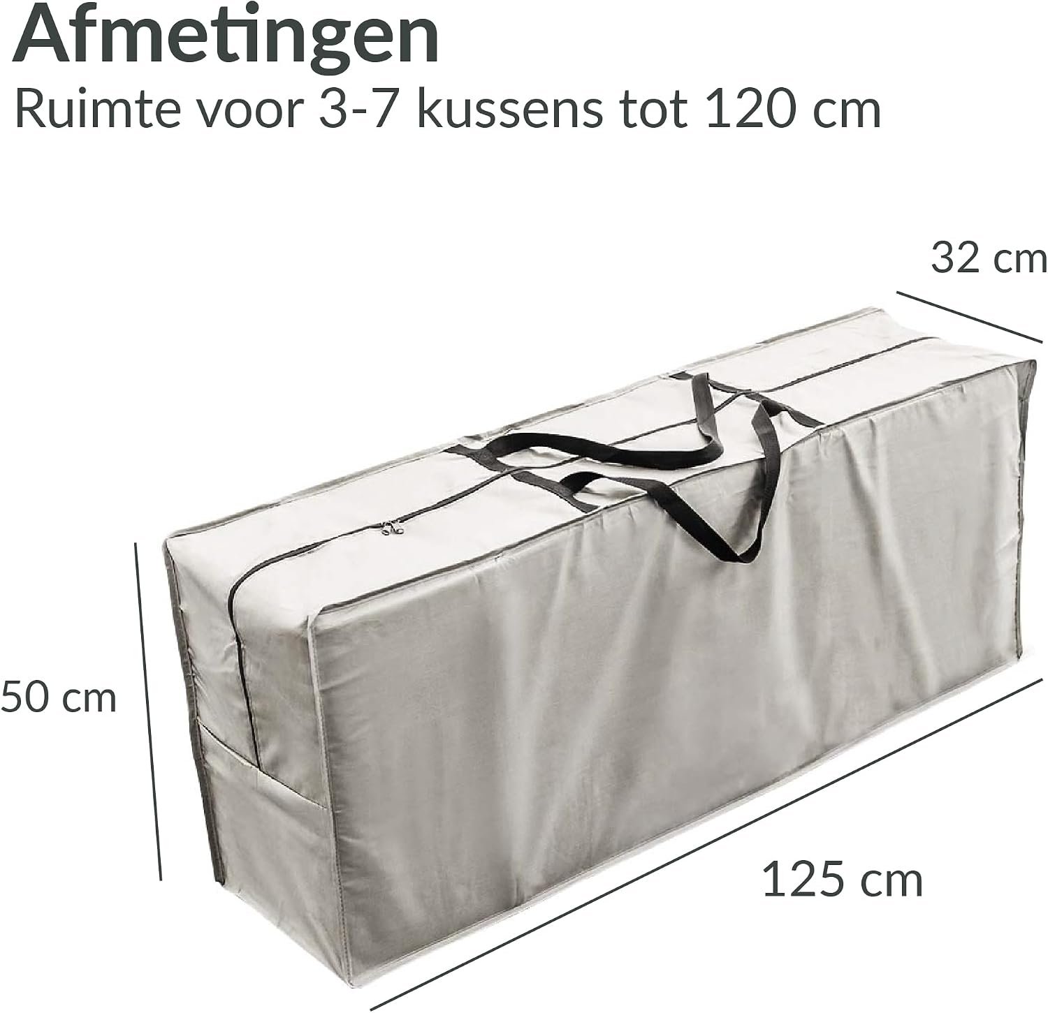 Detalle 2 de Chefarone CHEF000028 opbergtas voor tuinkussens met UV-bescherming