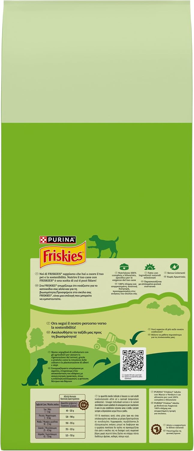 Detalle de Purina Friskies Crocchette Cane Adulto – Confezione da 12 kg