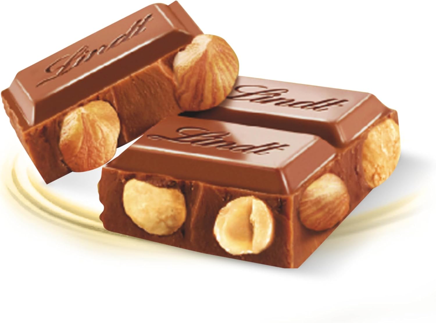 Detalle 2 de Lindt Maxi Tablette Lait Noisettes 300 g 🍫