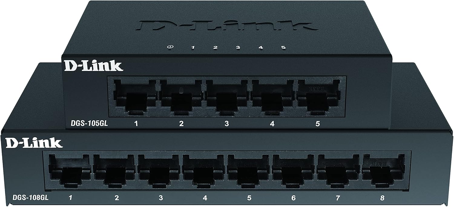 Thumbnail 3 de D-Link DGS-108GL 8-Port Gigabit Unmanaged Desktop Switch (fanless, low profile, metal)