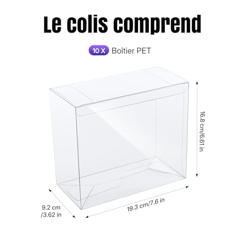 Thumbnail 9 de Wigearss 10 Pièces Boîtes de Protection pour Pokémon ETB – Étui PET transparent pour Pokémon TCG