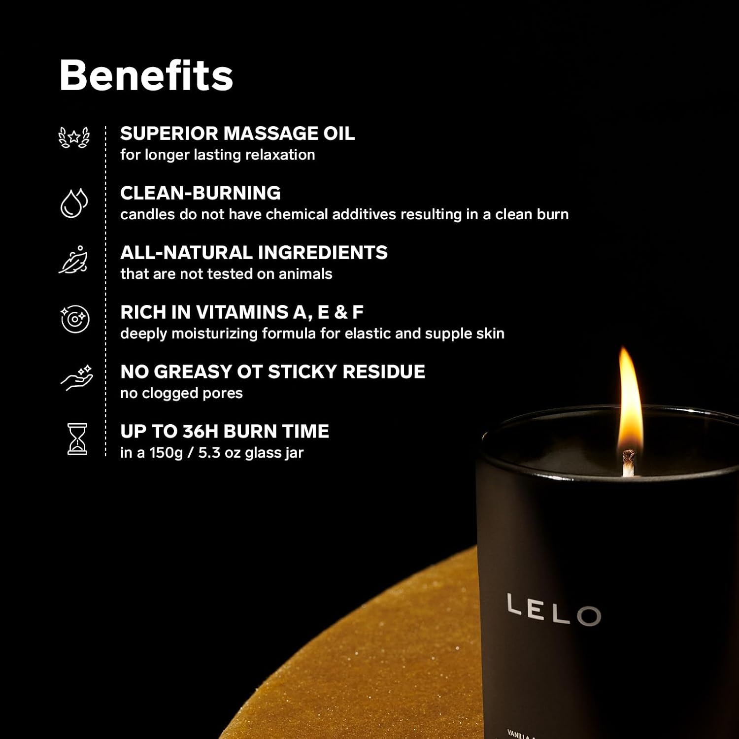 Thumbnail 2 de LELO Bougie de Massage Flickering Touch 36 h