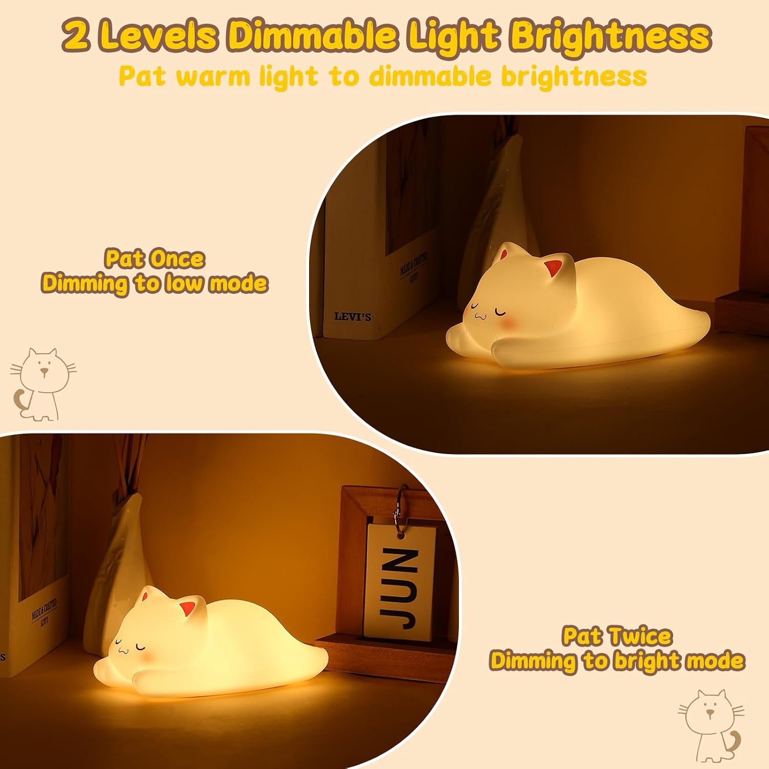 Detalle de Tremdwoto Cat Night Light 1 Hour Timer