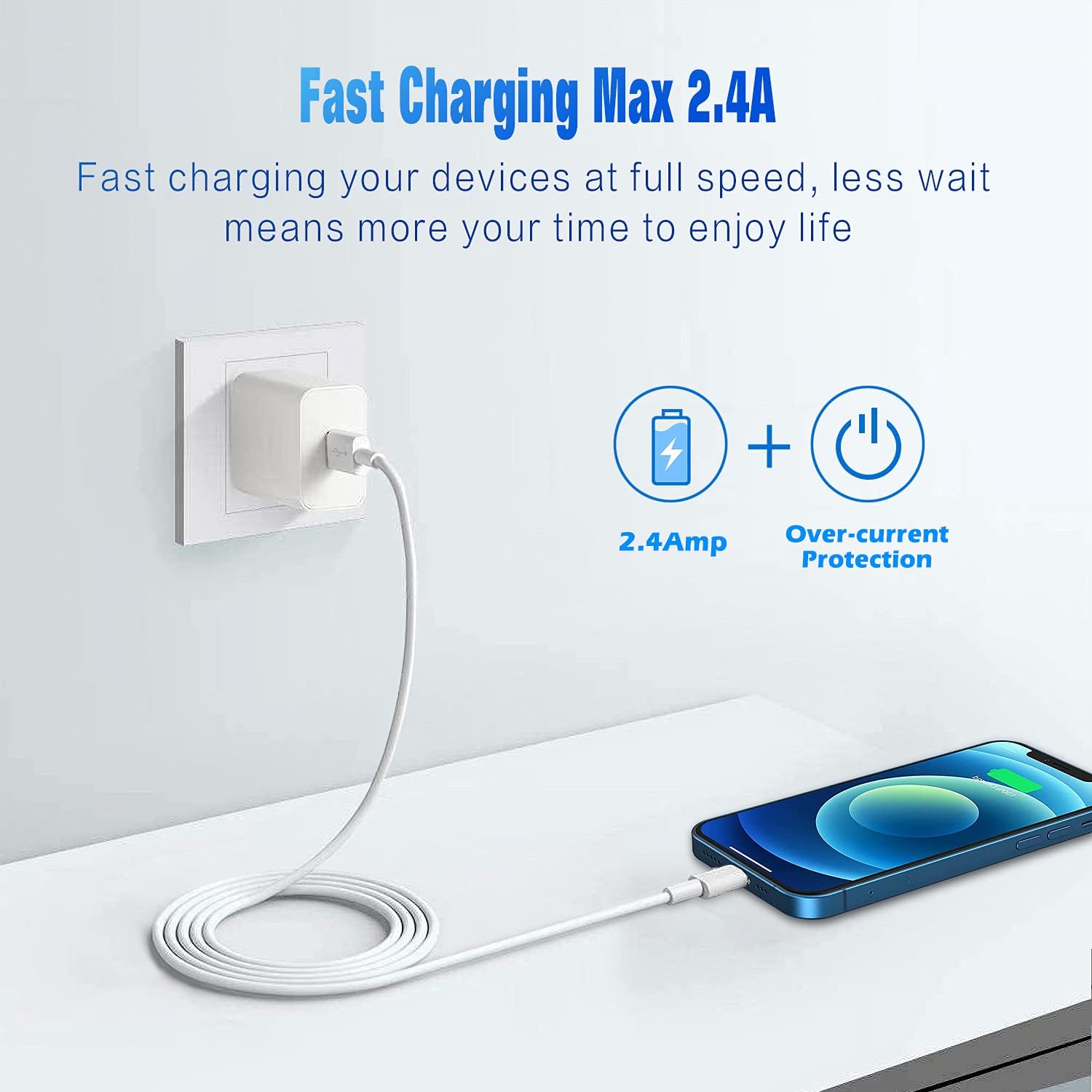 Detalle de Apple Lightning Cable 2-Pack MFi Certified 2m