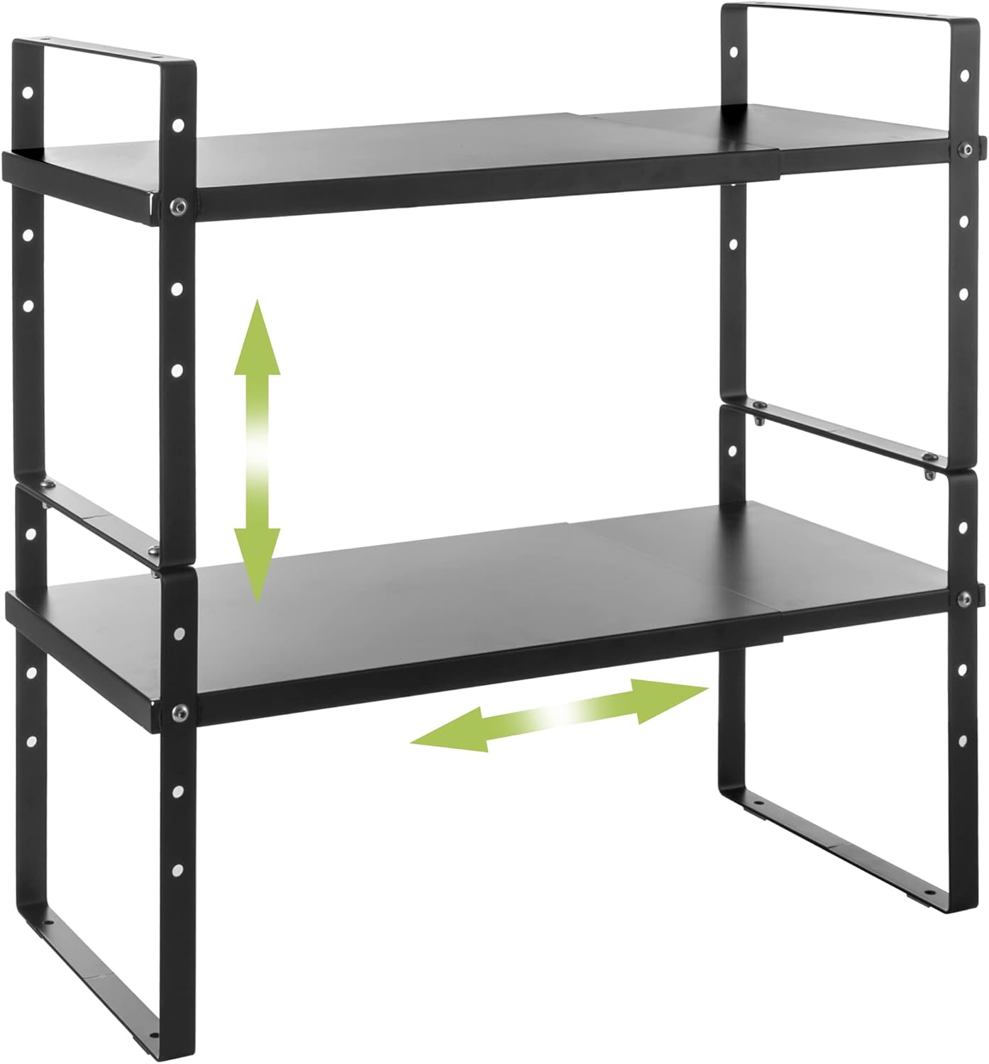 Detalle de Across-Star Expandable Cabinet Shelf Organizer Rack: Adjustable, Stackable Kitchen Storage Solution