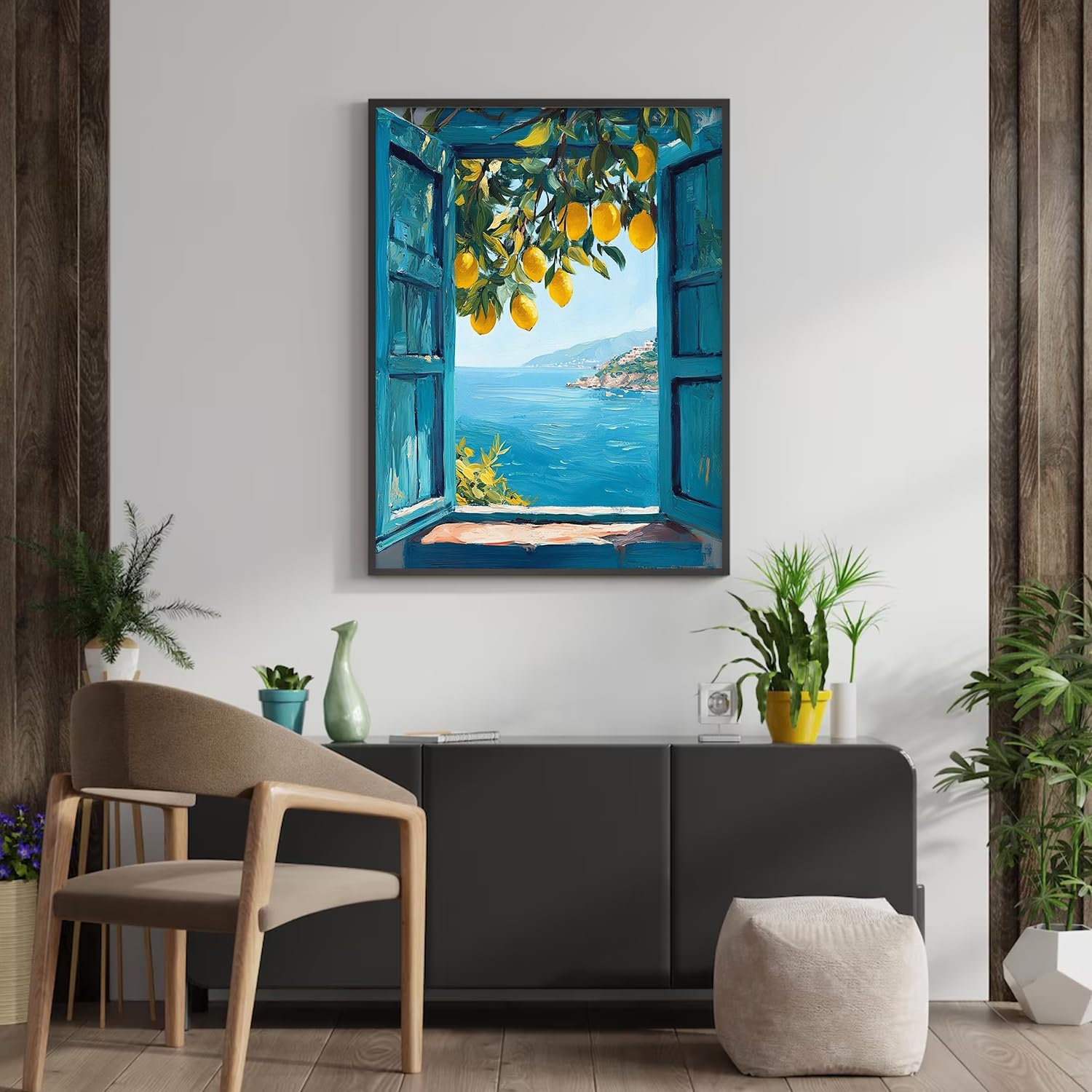 Thumbnail 3 de Yaostarart Lemons Framed Paint by Numbers for Adults with Easel – 12x16inch