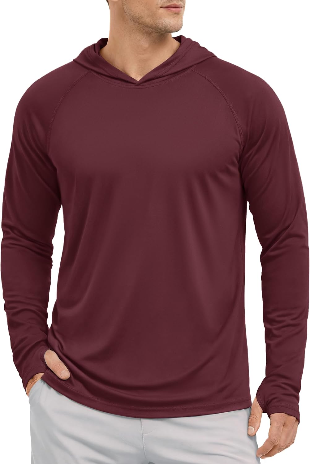 Thumbnail 6 de KEFITEVD Men's Hoodie: Lightweight UPF 50+ Long-Sleeve Sun Protection Hoodie