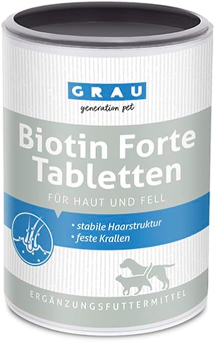 Detalle de GRAU Biotyn-Forte, tabletki z biotyną dla psów i kotów, 400 szt.