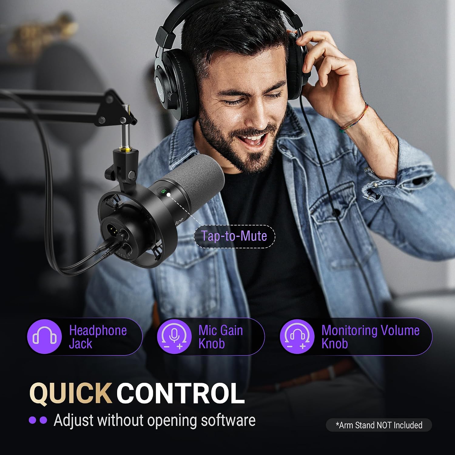 Thumbnail 6 de FIFINE AmpliTank K688 Dynamic Microphone: Versatile USB/XLR Studio Mic