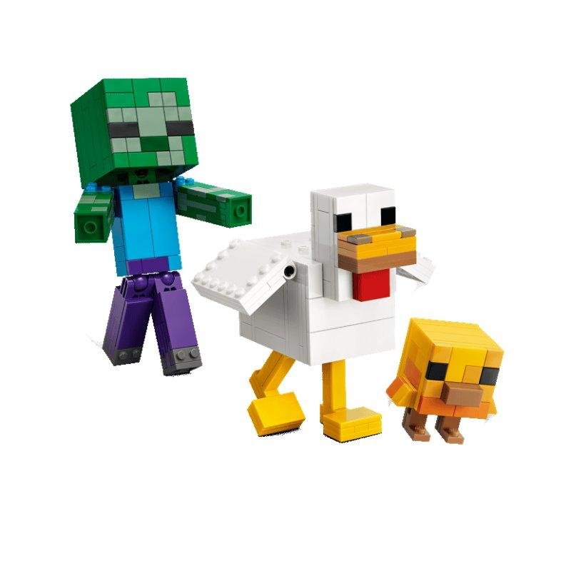 Detalle 2 de LEGO Minecraft Jinete de Gallina 21582 — 344 piezas