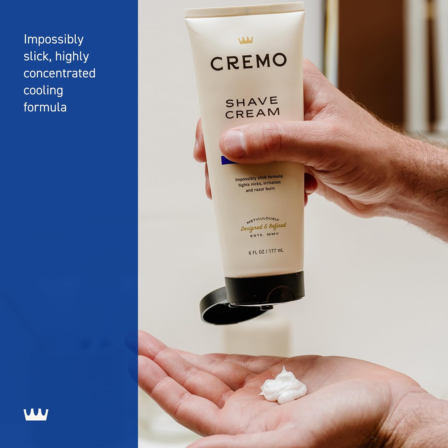 Detalle 2 de Cremo Cooling Shaving Cream for Men, 6 fl oz, Peppermint & Menthol