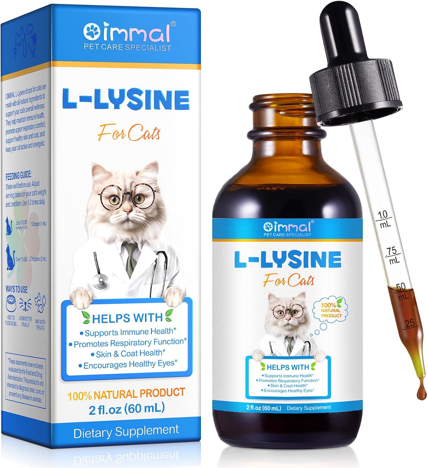 Detalle de L-Lysin Tropfen für Katzen 60 ml
