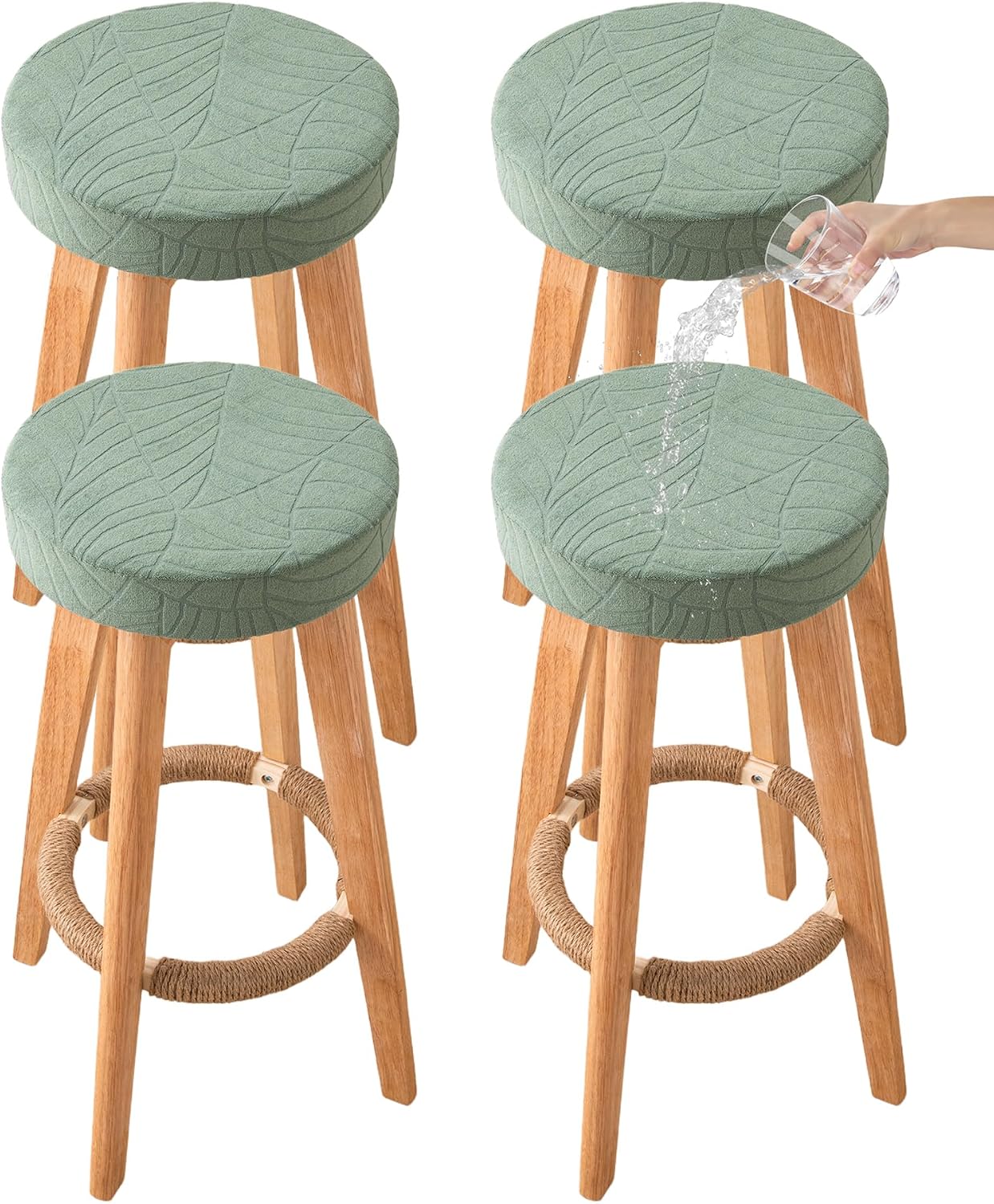 Detalle de CRFATOP Bar Stool Covers, Medium