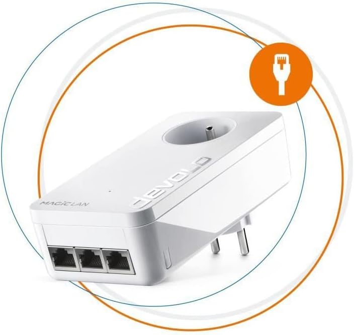 Thumbnail 5 de devolo Magic 2 WiFi 6 Next – zestaw Powerline z gniazdem i 2 portami Gigabit Ethernet