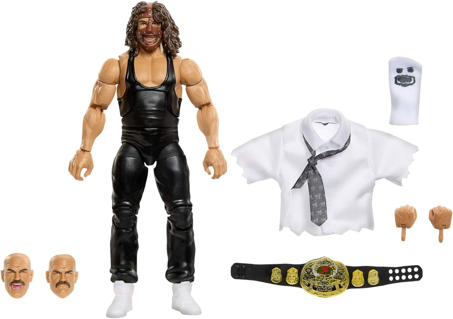 Detalle de Mattel WWE Elite Collection: Mankind-Set aus Premium Live Events – SummerSlam-Serie mit Jesse The Body Ventura (JHX81)