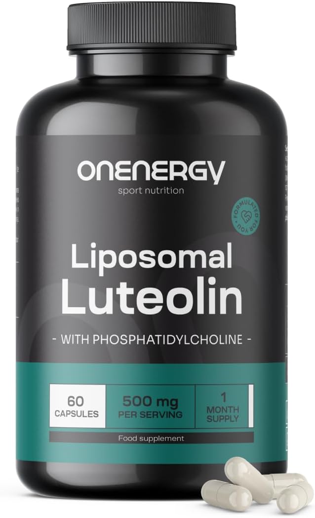 Detalle de OnEnergy liposomale luteoline 500 mg met fosfatidylcholine, 60 capsules