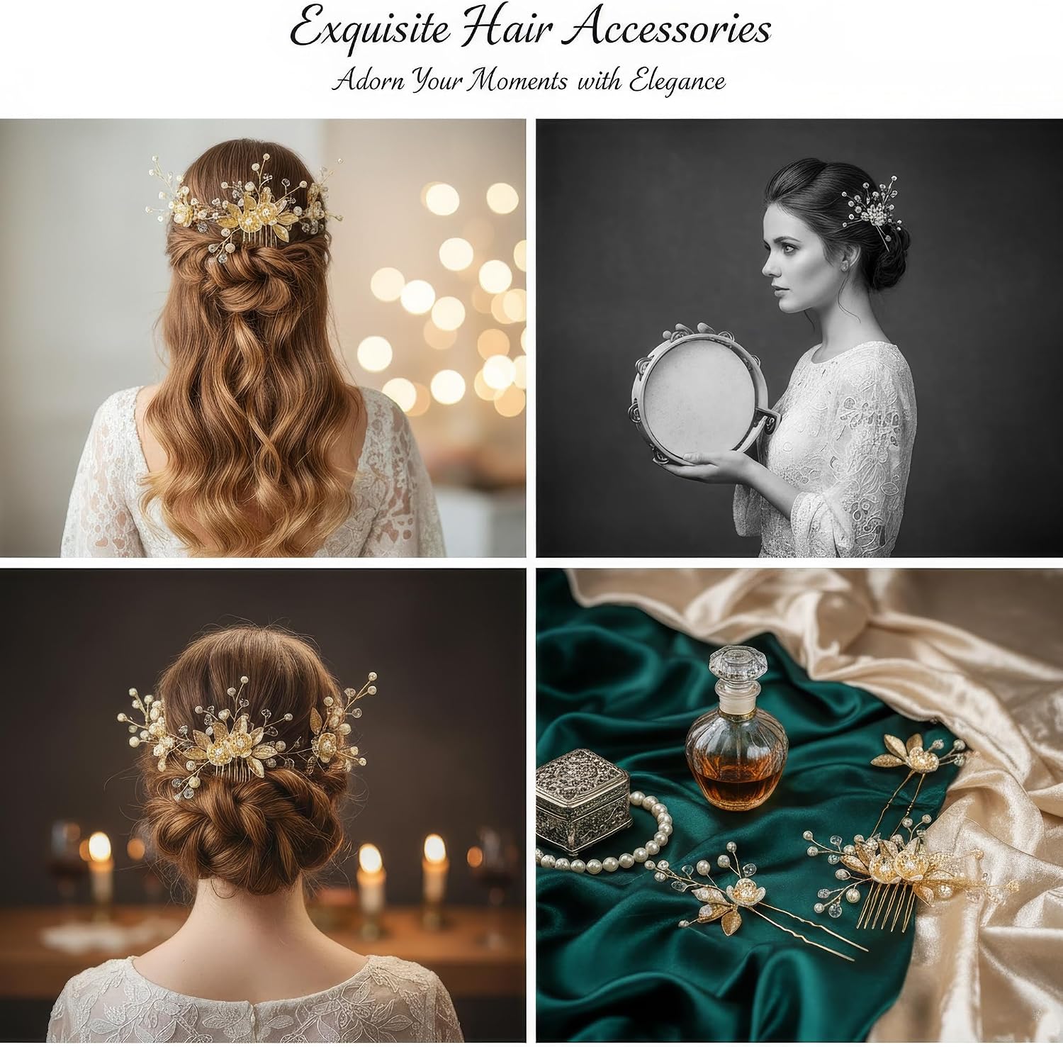 Thumbnail 3 de Chiorgone bridal hair accessories set, 5-piece