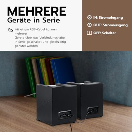 Thumbnail 3 de Tolesum Uhrenbeweger 2 Uhren für Automatikuhren – leisem Motor, USB-C Brückenkabel-System, Edles PU-Leder Schwarz