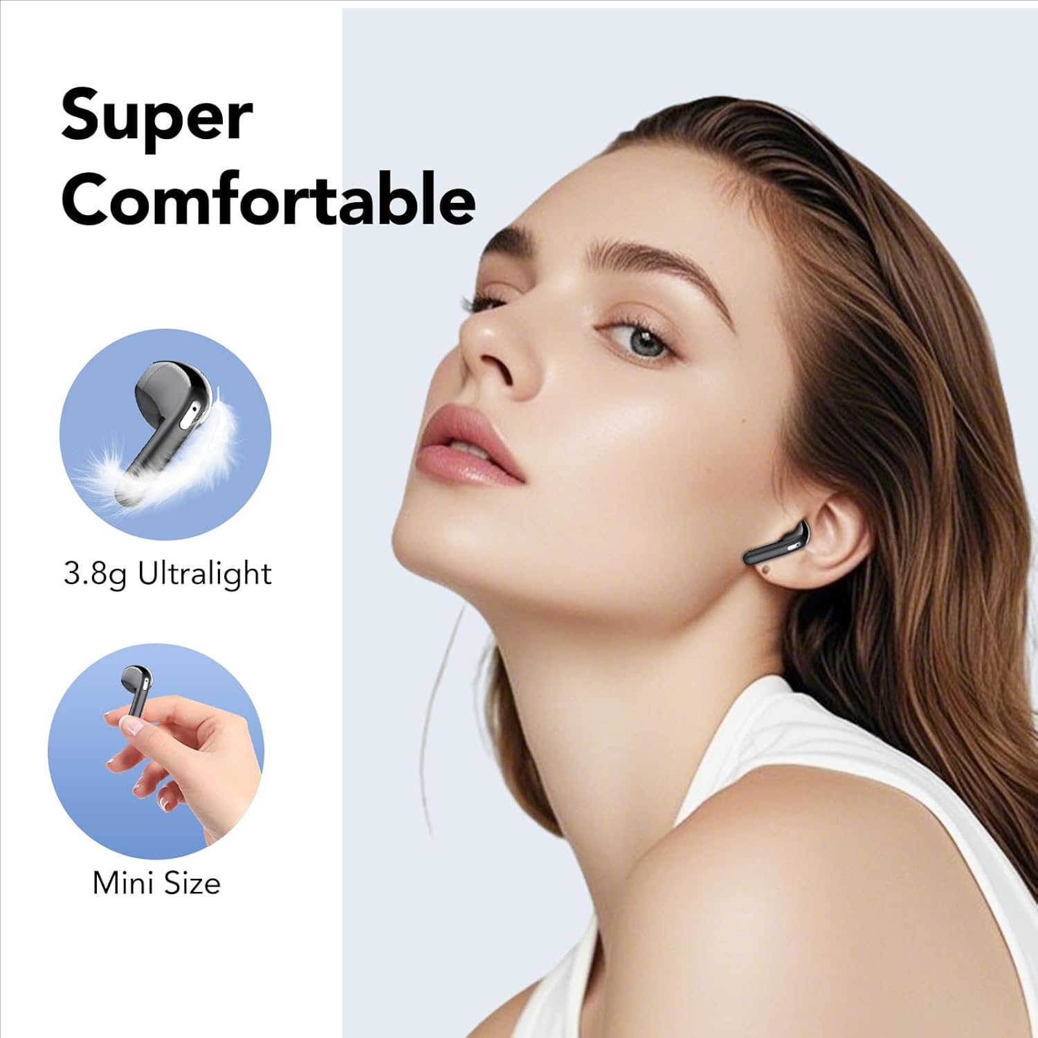 Thumbnail 5 de 2026 New Wireless Earbuds with Bluetooth 5.4, 4-Mic ENC and Dual LED Battery Display