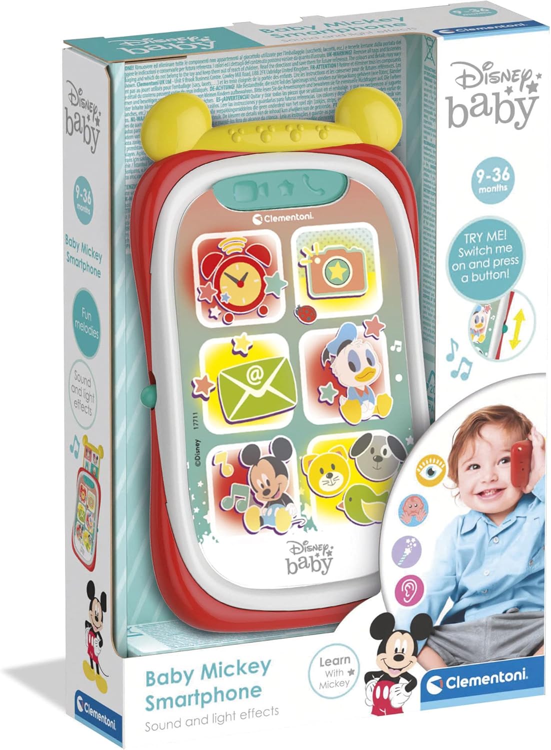 Detalle 2 de Clementoni Baby Mickey juguete, 9 meses