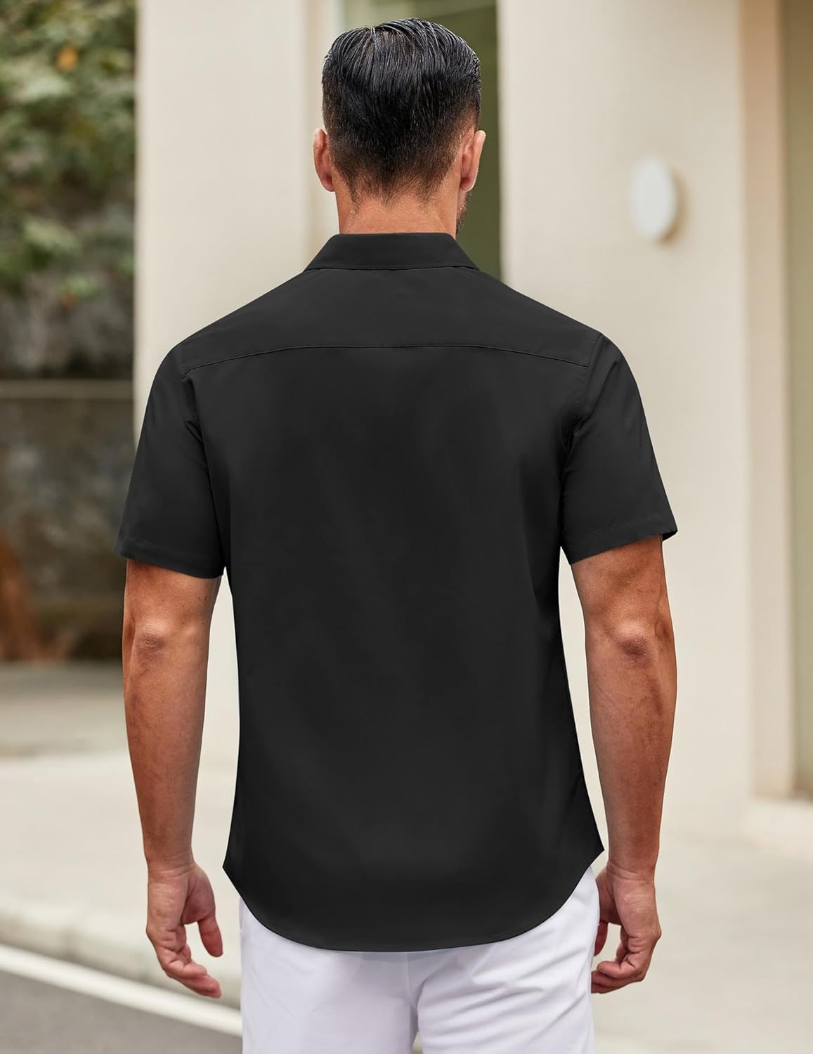 Thumbnail 3 de COOFANDY Men’s Short Sleeve Casual Button-Down Shirt with Pocket (Summer, Regular Fit)