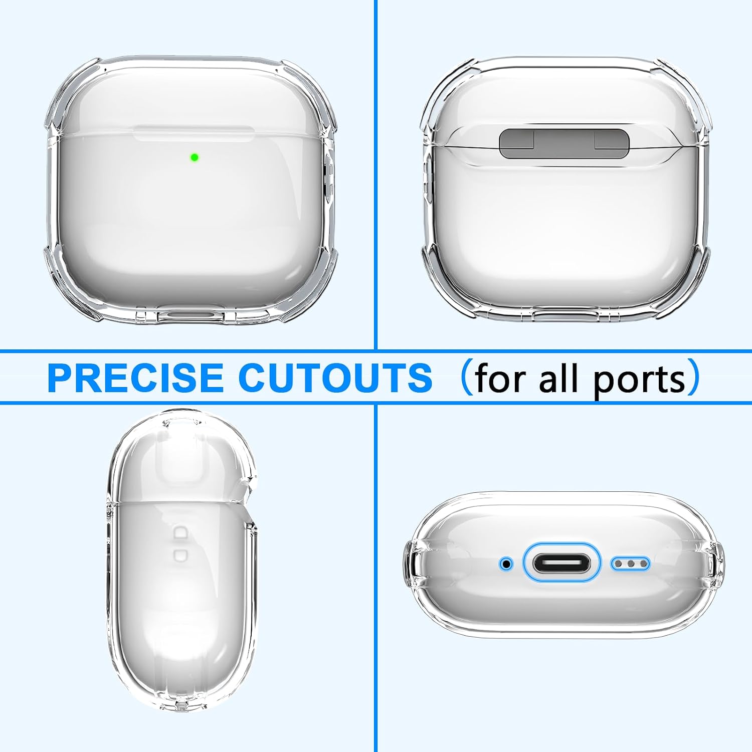 Thumbnail 2 de Teyomi Funda transparente para AirPods 4 2 mm