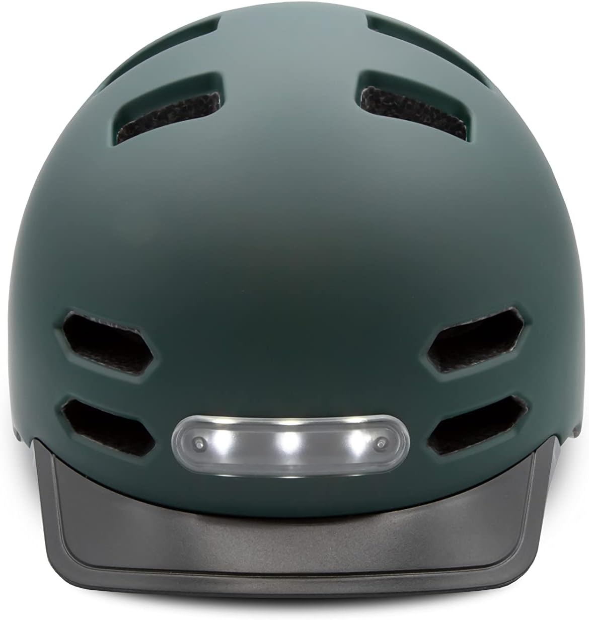 Detalle 2 de Urban Prime Urban Helmet L casco protettivo con visiera e luci anteriori/posteriori per bici, e-bike e monopattino elettrico