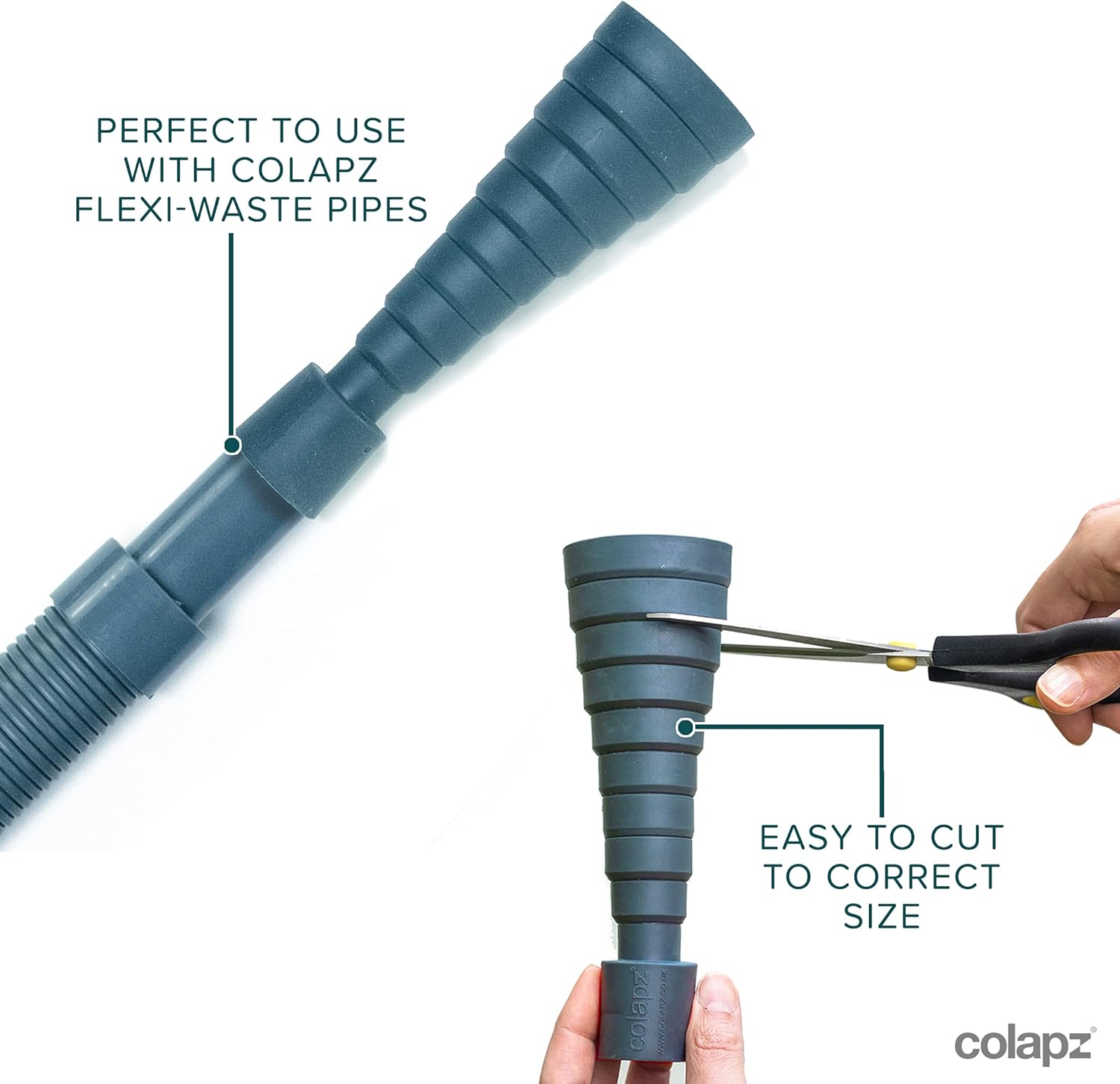 Thumbnail 3 de Colapz Flexi Waste Pipe Adapter (17–50mm) – Flexible, Adjustable Waste Pipe for Caravans and Motorhomes
