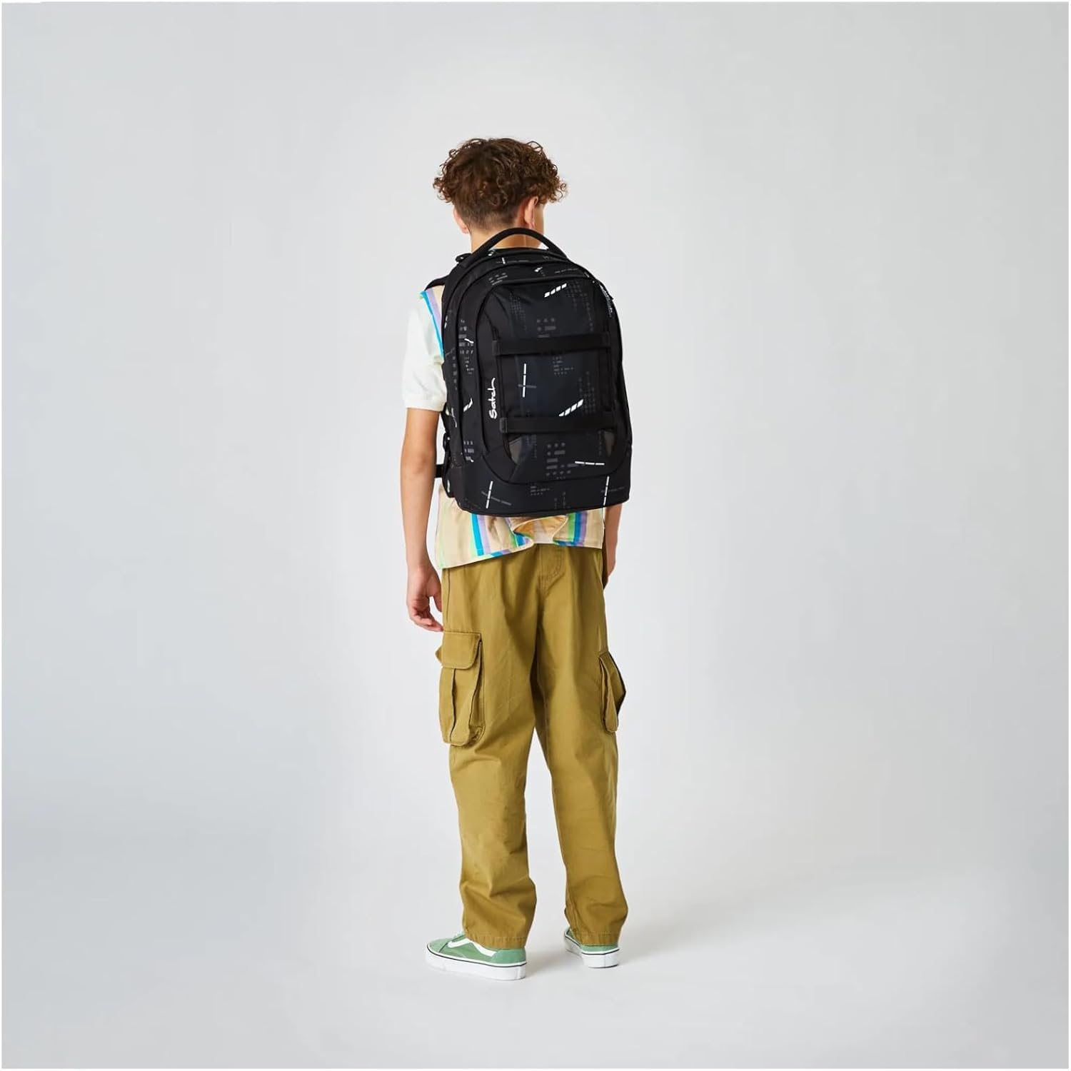 Detalle 2 de Satch Schulrucksack Pack Ninja Matrix – Schwarz | 30 L, ergonomisch, robust