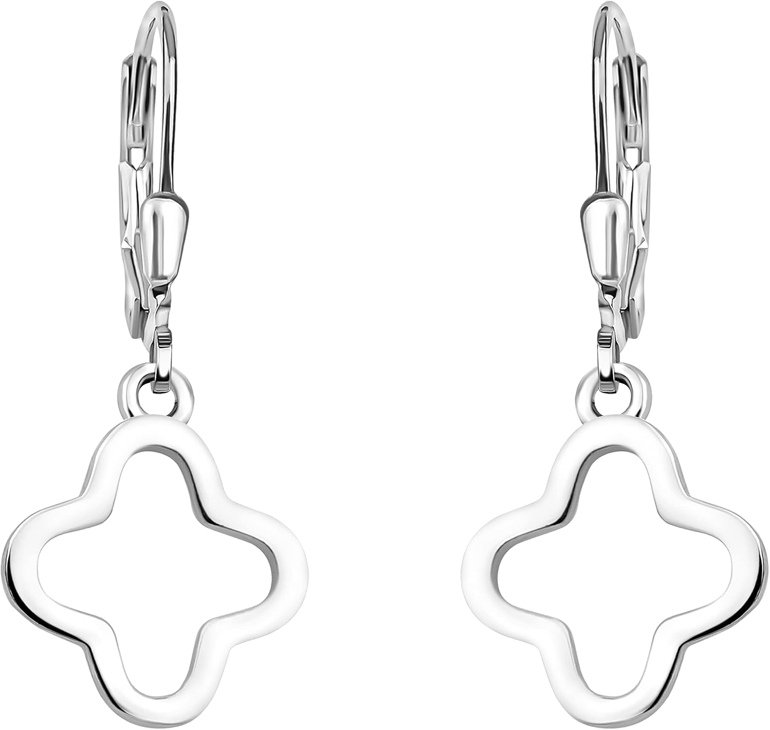 Detalle de 925 Silber Ohrringe mit Blumen