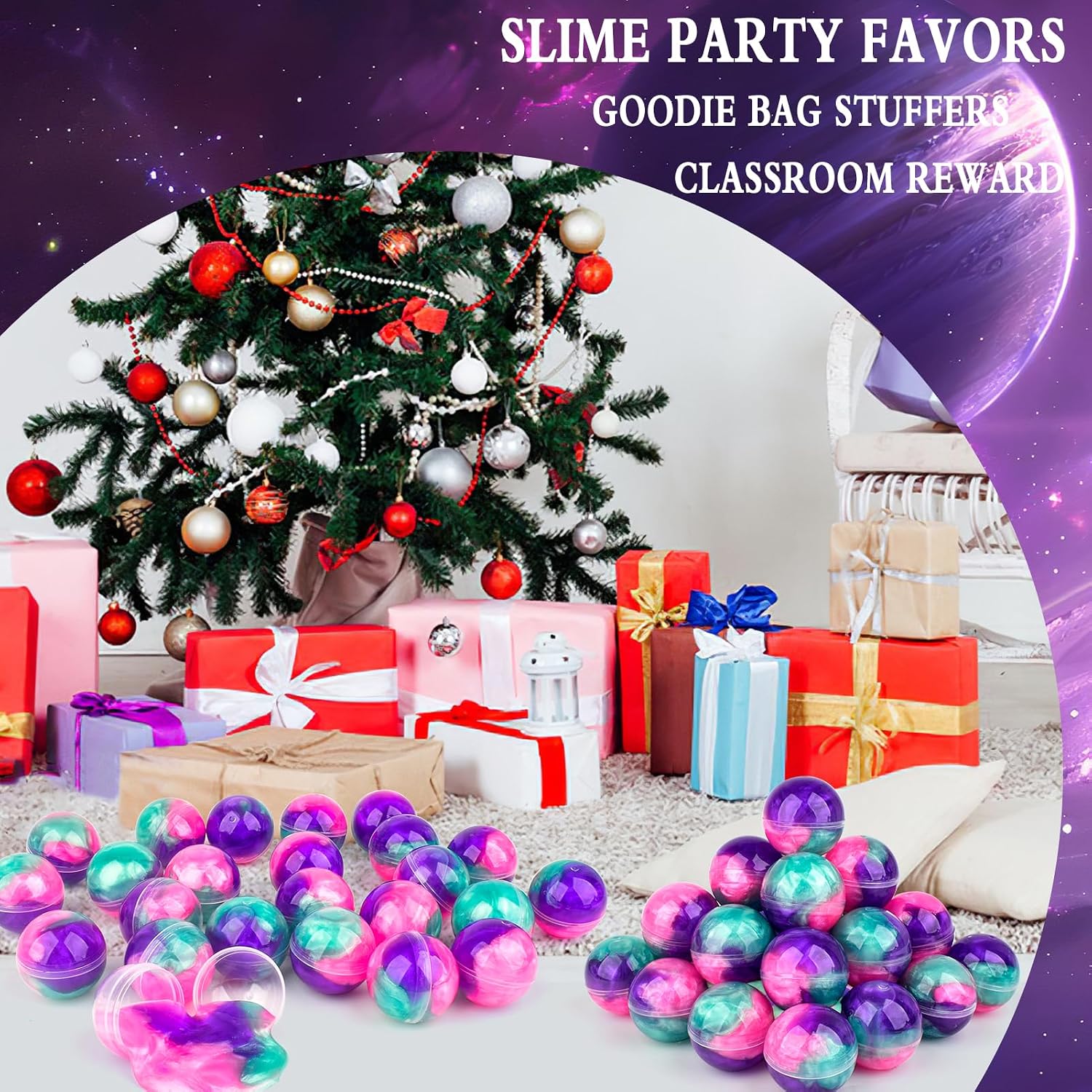 Thumbnail 4 de Rowecvce Galaxy Slime Balls 24-pack for kids
