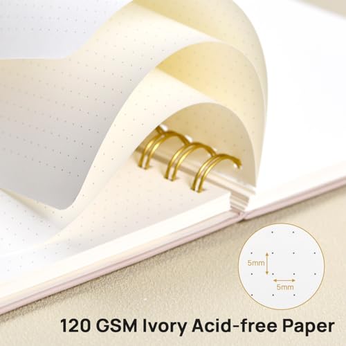 Thumbnail 2 de POPRUN Quaderno a spirale A5 con puntini, 141 pagine 📒