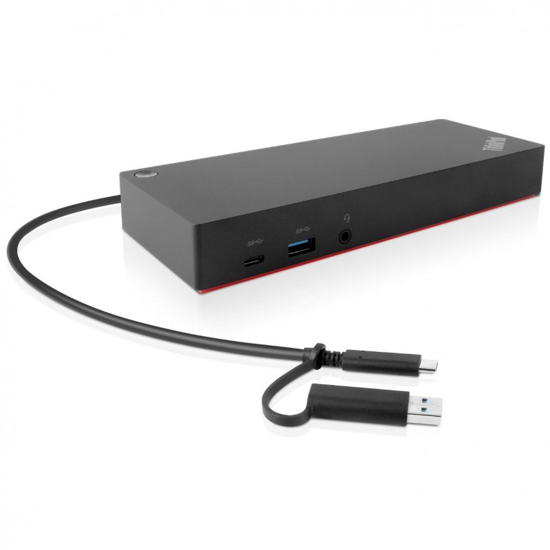 Thumbnail 1 de Lenovo ThinkPad Docking Station híbrida USB-C/USB-A: estación de acoplamiento para doble pantalla y puertos extra